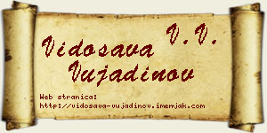 Vidosava Vujadinov vizit kartica